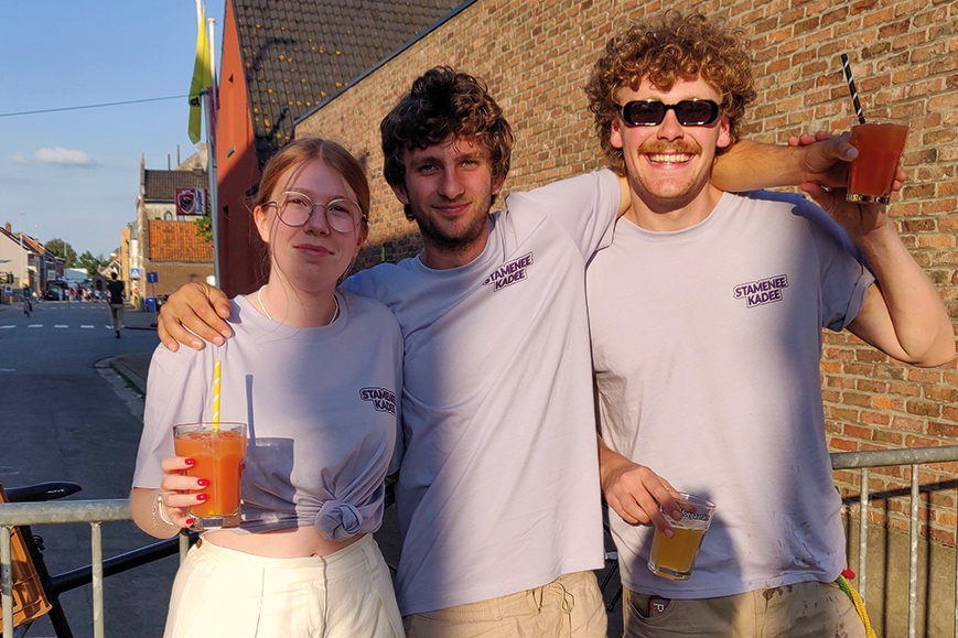 A purple T-Shirt for Chiro Kadee's event, Stamenee kadee.